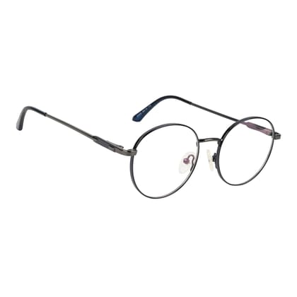 TERRY & CO | Zero Power Blue Cut Eyeglasses | Metal Frame | Small Size | Anti-Reflective, UV Protection, Lightweight | Spring Hinges | Unisex