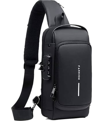 Gjshop Blue Solid Messenger Bag