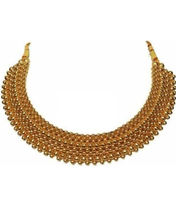 HEER COLLECTION - Gold Pearls Necklace ( Pack of 1 )