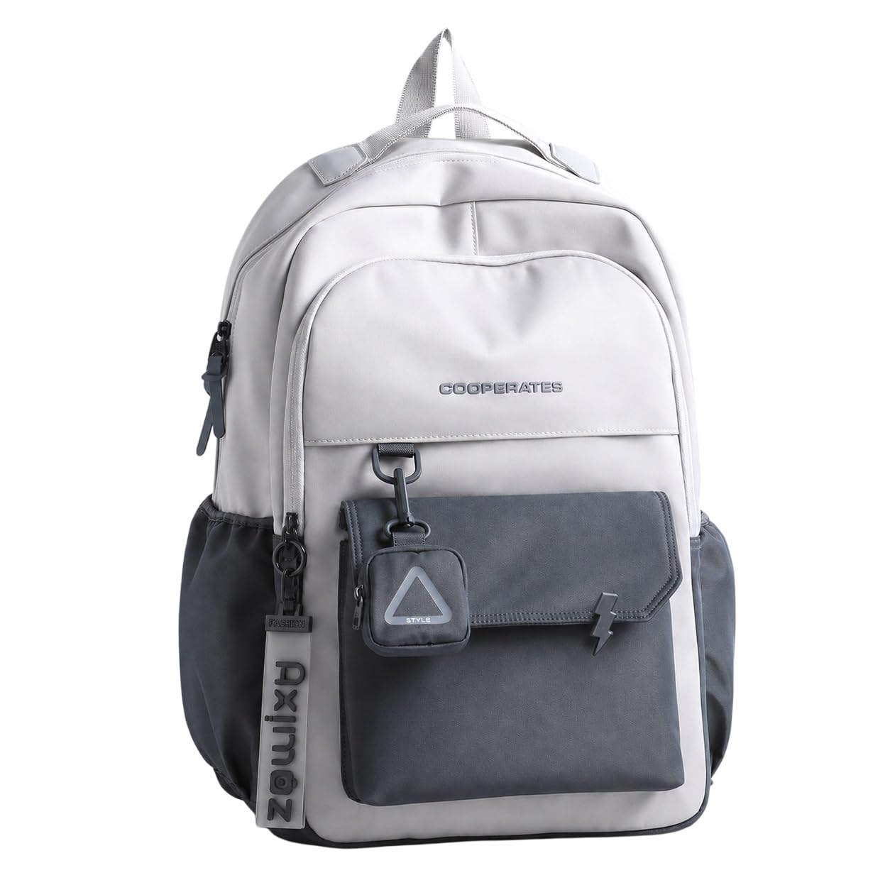 15.6 Laptop Backpack for Men & Women | Water-Resistant School, College & Office Bag | Multi-Compartment Travel Backpack with Front Utility Pocket, Side Bottle Holders & Stylish Key Pouch