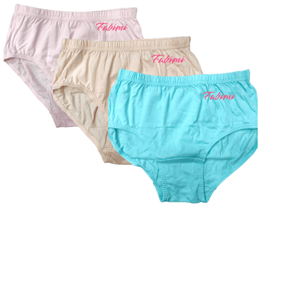 Fabimi Women's Cotton Hosiery Panty Combo (Pack of 3) – Comfortable & Breathable