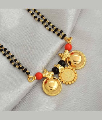SHANKH-KRIVA Golden Mangalsutra ( Pack of 1 )
