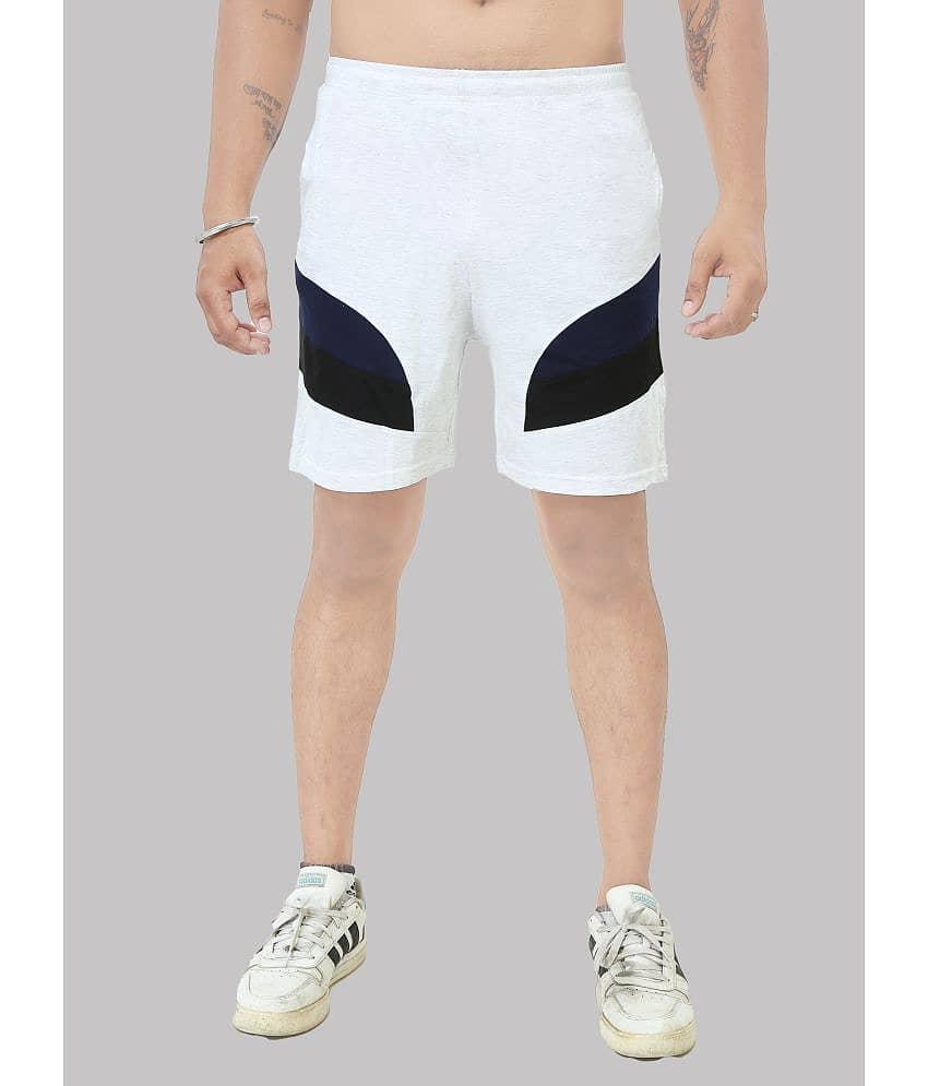 Black Brothers - Light Grey Cotton Men's Shorts ( Pack of 1 )