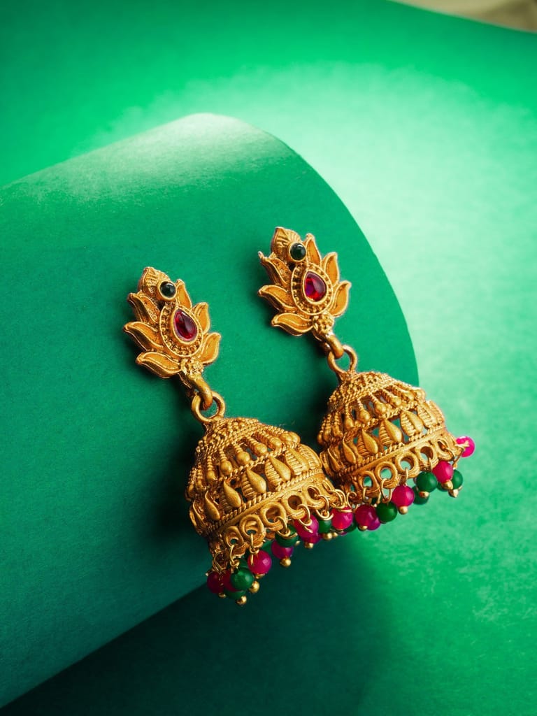 Morison Golden Stud Earrings Everyday Elegance Redefined - Earrings | Buy online on ZillyBuy