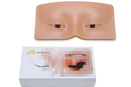 Elecsera Makeup Practice Face Board, Silicone Makeup Face - Practice Skin Board 100 g (Skin)