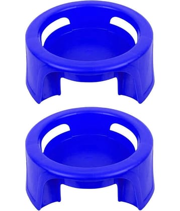 FIT4CHEF Blue Polypropylene Matka Stand ( Pack of 2 )