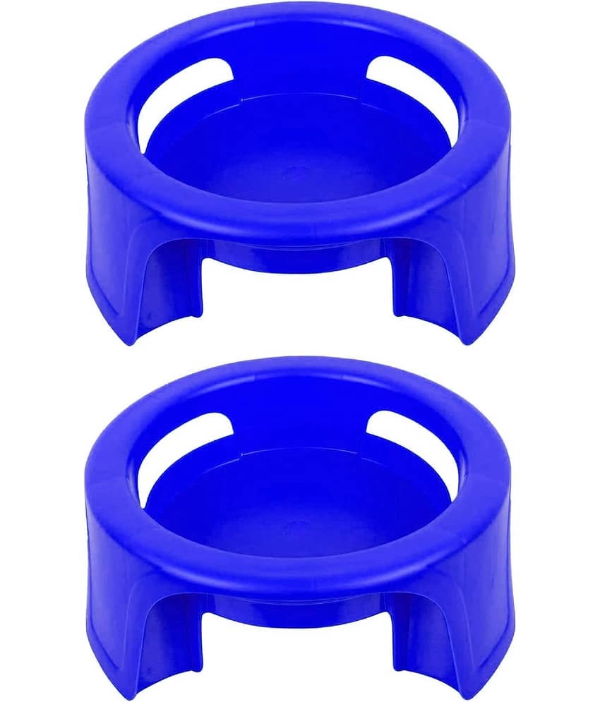 FIT4CHEF Blue Polypropylene Matka Stand ( Pack of 2 )