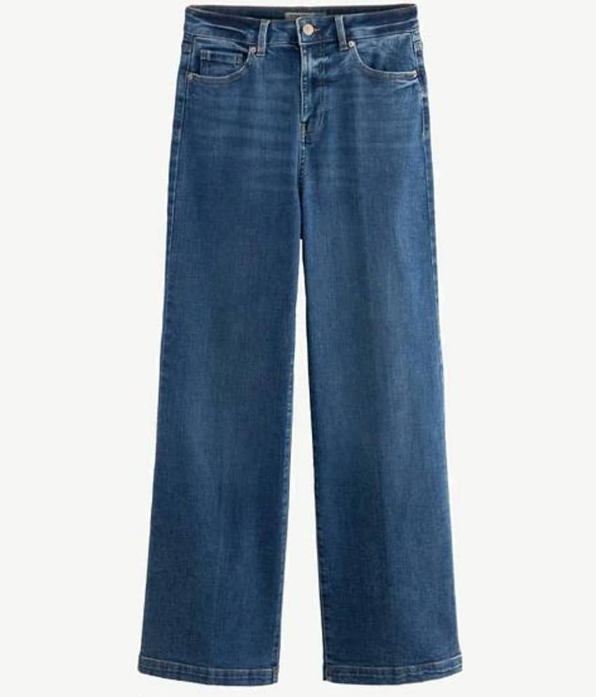 9x denims Women's Straight Fit High-Rise Jeans ( Dark Blue )