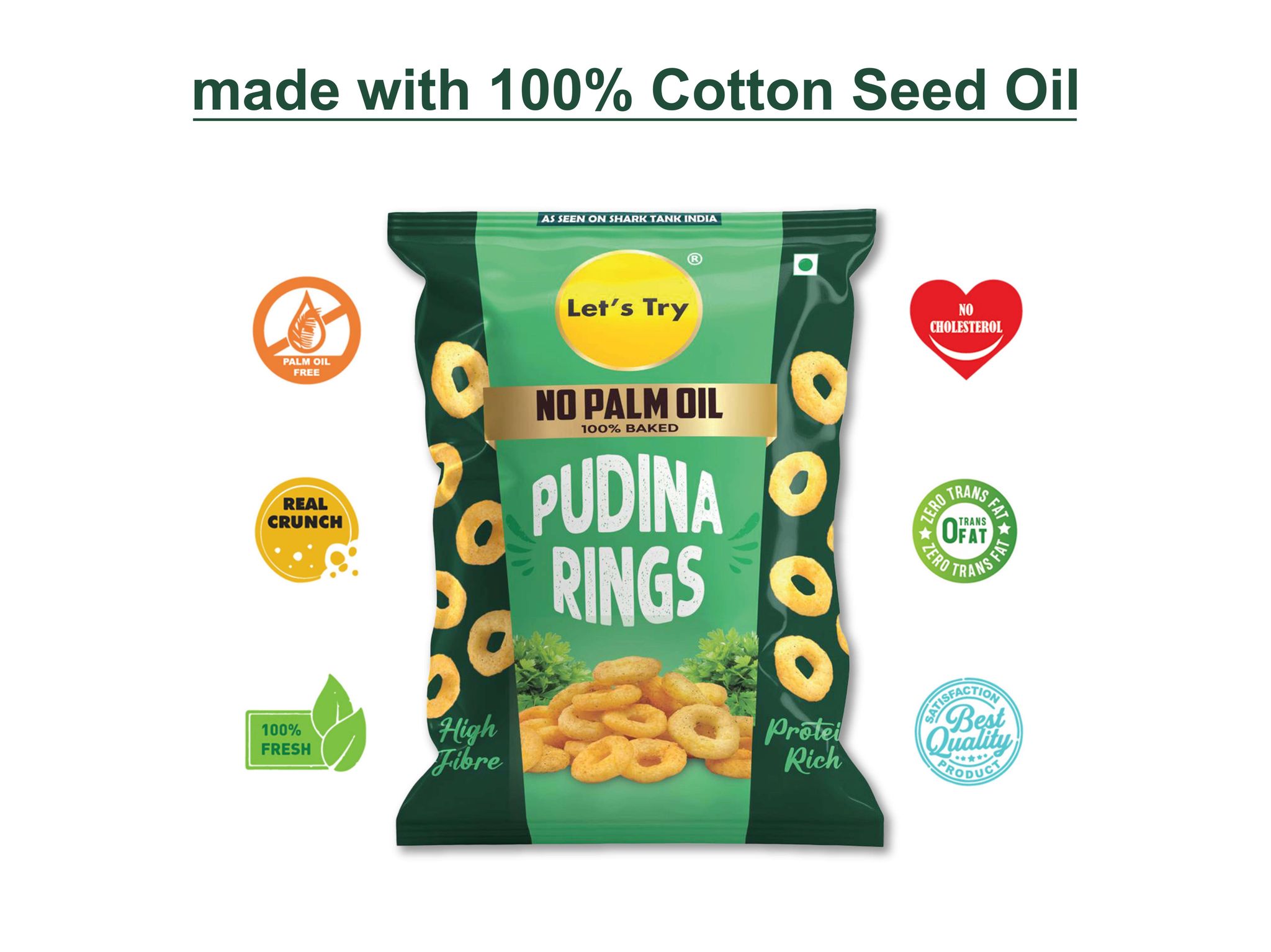 Let's Try Pudina Rings - 57g