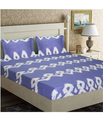 Home Candy Microfibre Double Bedsheet ( Purple )