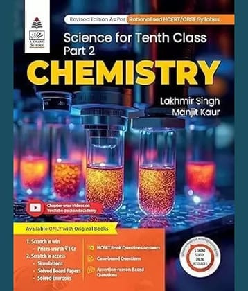 Science For Tenth Class Part 2 (Chemistry) + by Lakhmir Singh, Manjit Kaur (2025-26 Examination) Paperback – 31 December 2024