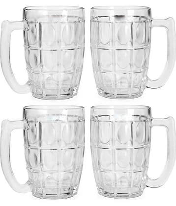 Somil Beer Mug Glasses Set,  350 ML - (Pack Of 4)