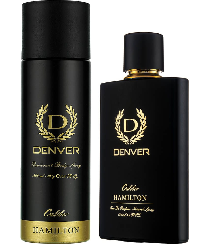 Denver Caliber Deo 200 ml & Caliber Perfume 100 ml Long Lasting - For Men (Pack Of 2)