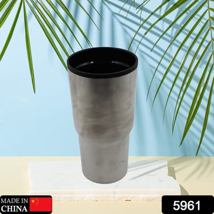 STAINLESS STEEL VACUUM GLASS INSULATED GLASS COFFEE CUPS DOUBLE WALLED TRAVEL MUG, CAR COFFEE MUG, Tumbler (Without Lid)