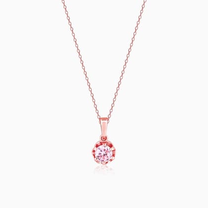 Rose Gold You're One Of A Kind Pendant With Link Chain