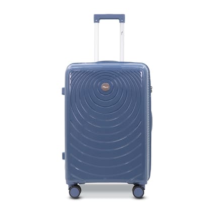 SKYCARRY | Orbital Trolley Bag Single Small S20 | Durable Hard Shell | TSA Type Lock | Spinner Luggage | 360 Disc Spinner Wheels | Travel Suitcase (20, Deep Indigo, Small)