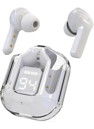 Ultrapods Earbud Transparent Design, 30 Hrs Playtime with Fast 30 Hrs Playtime with Fast Charging Bluetooth 5.313Mm Hd Bass Drivers