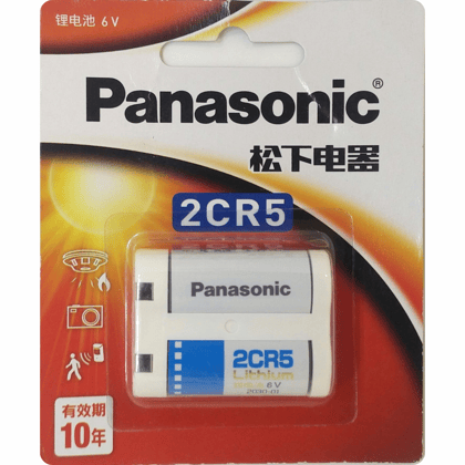Panasonic 2CR5 Lithium Batteries 6V - Pack of 1
