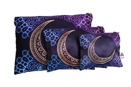 Plain Poly Canavs Printed Pouches, Shape: Square