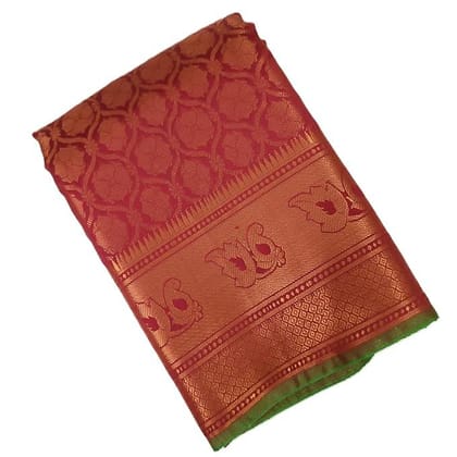 Fancy Brocade Semi Silk Saree
