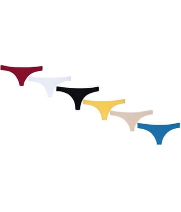 Leading Lady Pack of 6 Cotton Women's Briefs ( Multi Color )