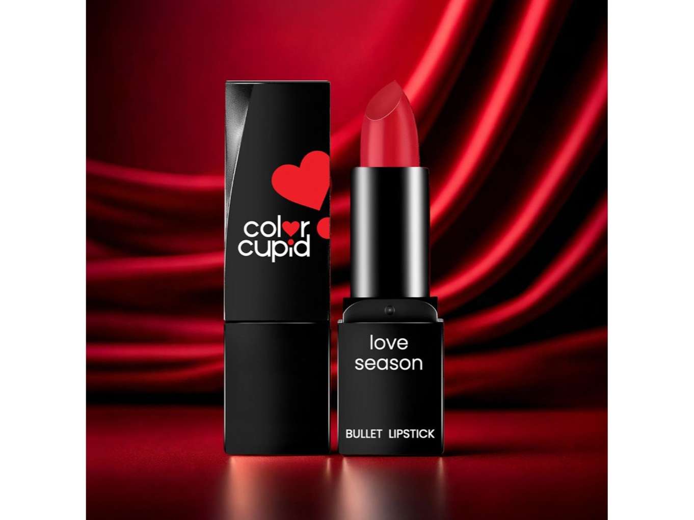 Color Cupid Velvety Bullet Lipstick Transfer proof & Smudge Proof, With Hyaluronic Acid & Jojoba Oil - 4.1g - Sunset Crimson