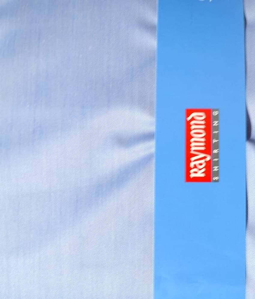 Raymond Blue Poly Blend Unstitched Shirt Pc