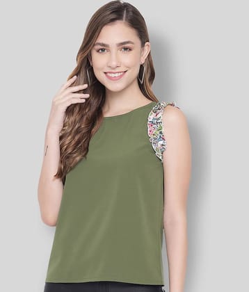 ALL WAYS YOU Women's Polyester Regular Top ( Olive )