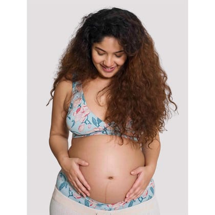 Maternity Lounge Bra - Printed Colours-Spring / XS