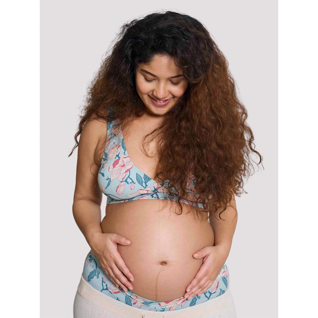 Maternity Lounge Bra - Printed Colours-Spring / XS