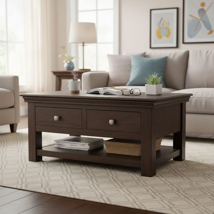 Solid Wood Console Table for Living Room-Side Coffee Table