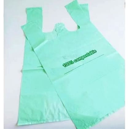Enviclean Compostable Carry Bag (100kg) | Eco-Friendly Green Packaging | Retail Shopping
