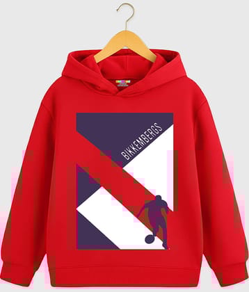 Kuchipoo Pack of 1 Boys Fleece Sweatshirt ( Red )