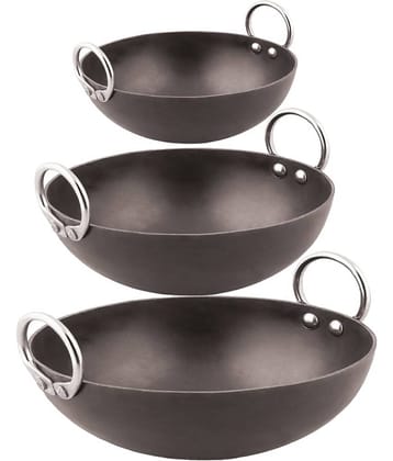 Veer - Iron Deep Kadhai 2 mm ( 5250 ) L