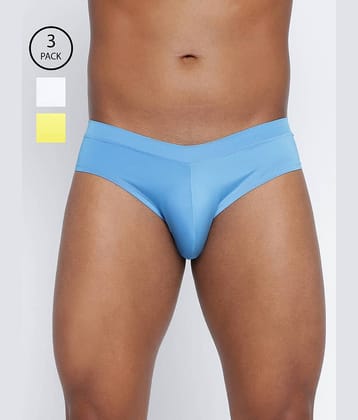 BASIICS By La Intimo Pack of 3 Polyester Briefs For Men's ( Multicolor1 )