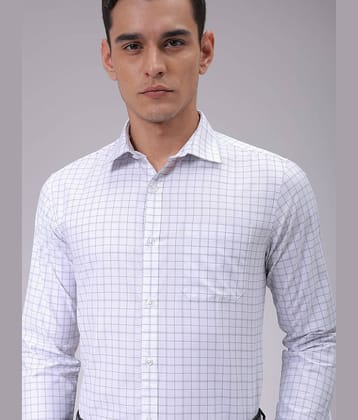 The Indian Garage Co. Poly Cotton Slim Fit Full Sleeves Men's Formal Shirt - White ( Pack of 1 )