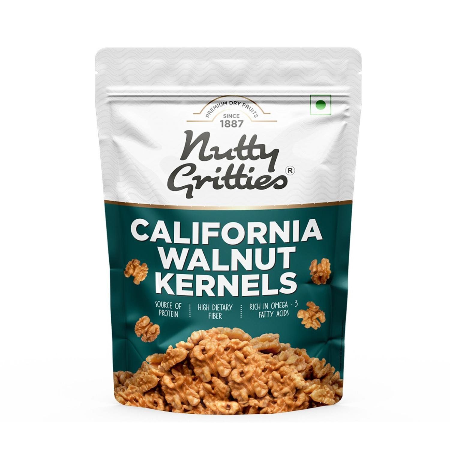 Nutty Gritties Chilean Walnuts Kernels, 200 gm