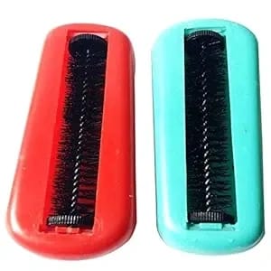 BREEPREE Magic Cleaning Roller Brush for Bedsheet, Sofa, Carpet (Assorted Colours) Pack of 2, Plastic