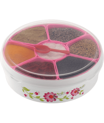 MAGICSPOON Masala Box Plastic Multicolor Spice Container ( Set of 1 )
