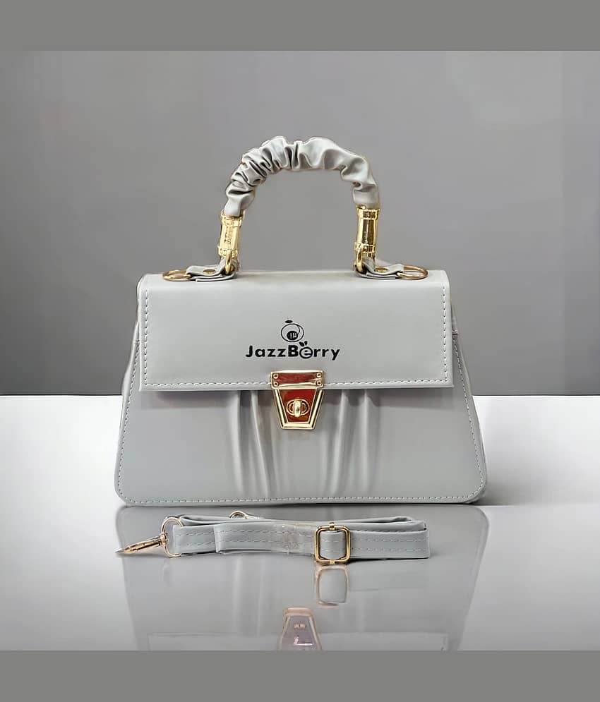 Jazzberry Light Grey PU Sling Bag