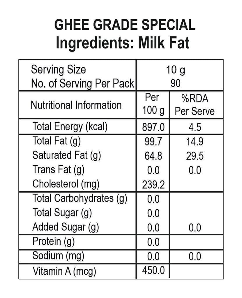 VERKA COW GHEE MONO CARTON 1 LITRE