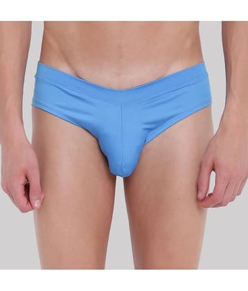 BASIICS By La Intimo Pack of 1 Polyester Briefs For Men's ( Blue )