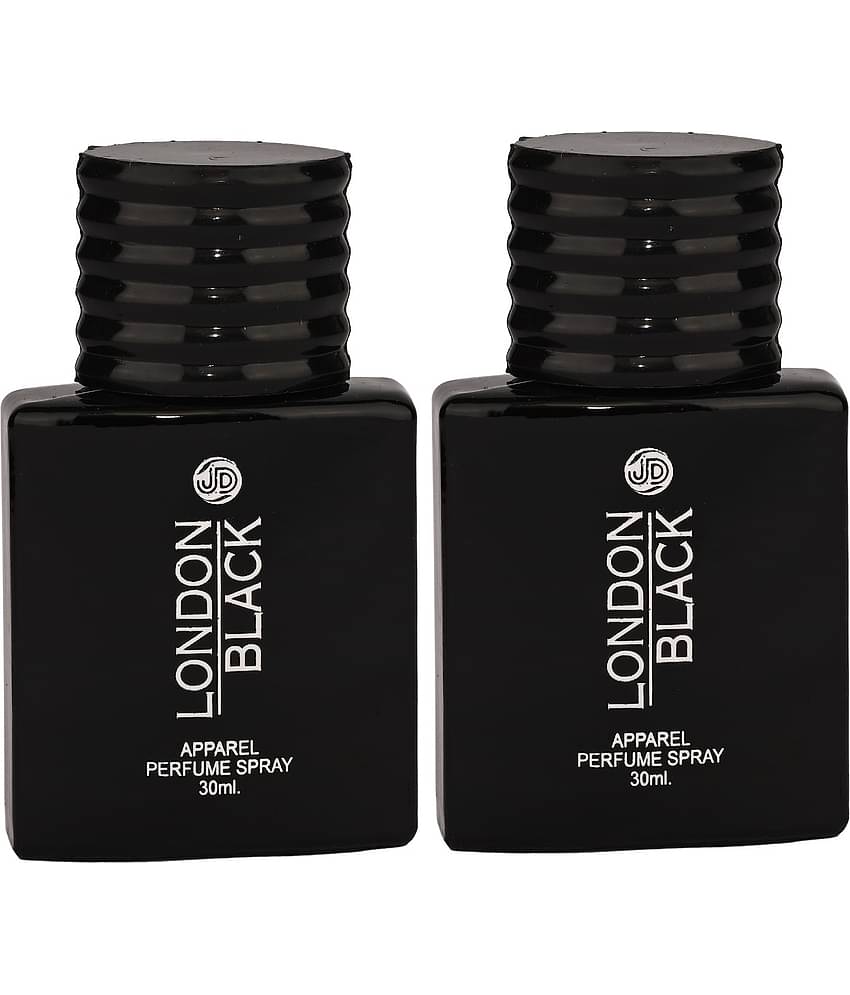 JD INTERNATIONAL LONDON BLACK Perfume For Men & Women LongLasting Perfume 30 ml (Pack of 2)