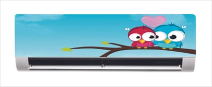 DreamKraft Beautiful Birds Couple AC Sticker (Multicolor PVC Vinyl, 30cm X 91cm)