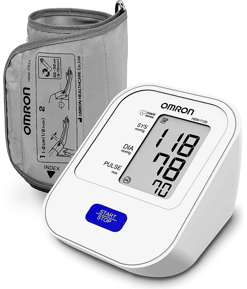 Omron HEM 7120 Fully Automatic Digital Blood Pressure Monitor With Intellisense Technology For Most Accurate Measurement - Arm Circumference (22-32Cm)