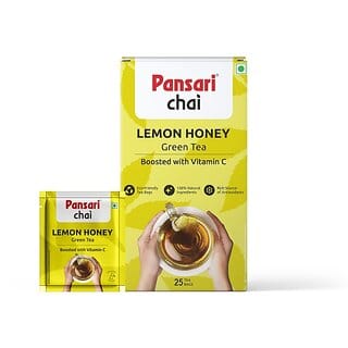 Pansari Lemon Honey Green Tea - 25Dips