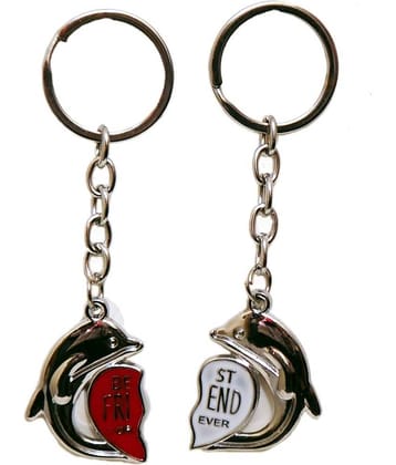 La Belleza - Multicolor Men's Decorative Keychain ( Pack of 2 )