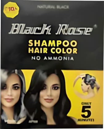 BLACK ROSE HAIR COLOR SHAMPOO 10ML (BLACK)