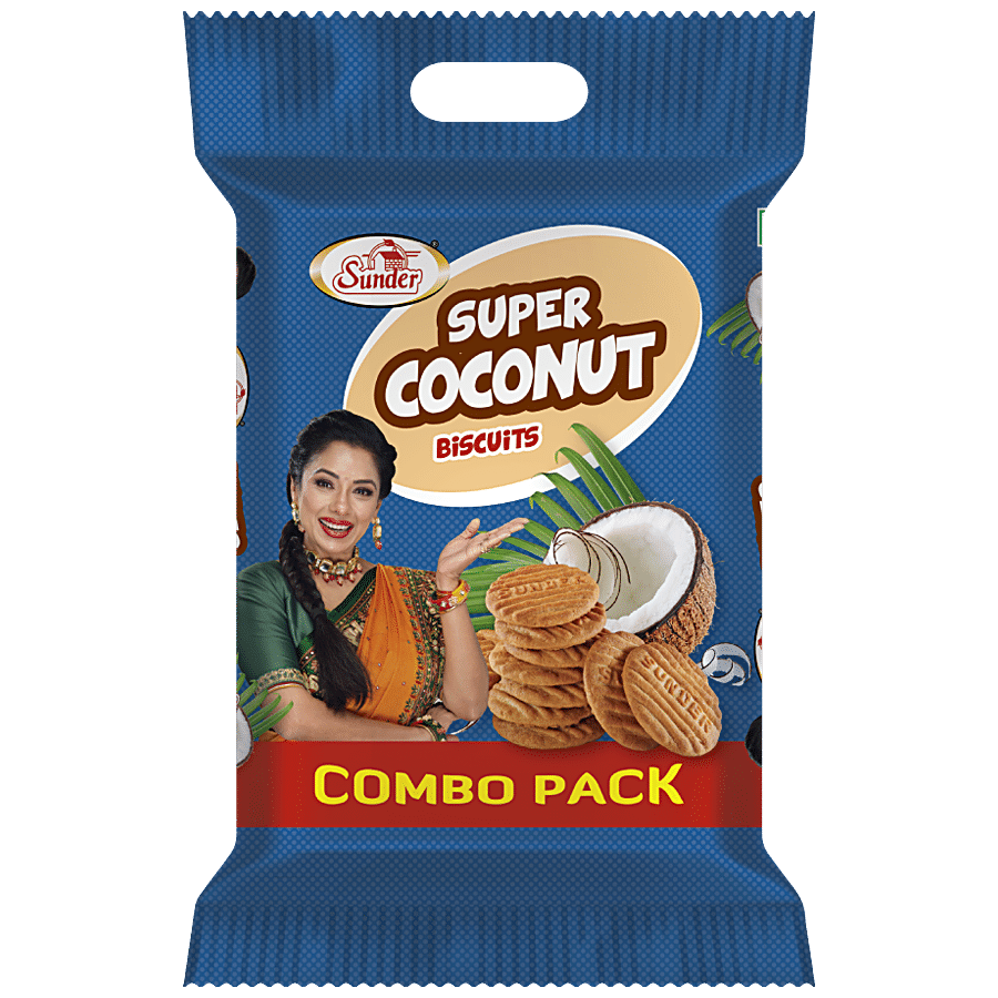 Sunder Super Coconut Biscuits, 600 G