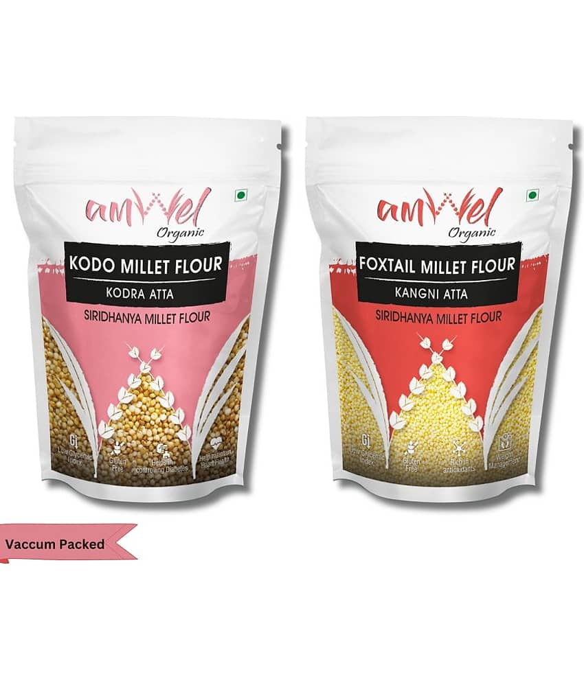 Amwel Kodo Millet Flour 450g+ Foxtail Millet Flour 450g 900 gm Pack of 2
